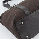 GUCCI GG Canvas Abbey Tote Bag Outlet Brown Silver 268640 Auth ep15094-13