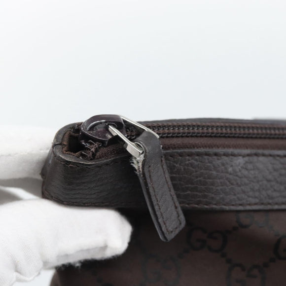 GUCCI GG Canvas Abbey Tote Bag Outlet Brown Silver 268640 Auth ep15094