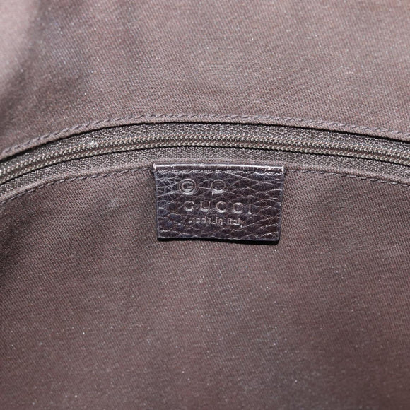 GUCCI GG Canvas Abbey Tote Bag Outlet Brown Silver 268640 Auth ep15094