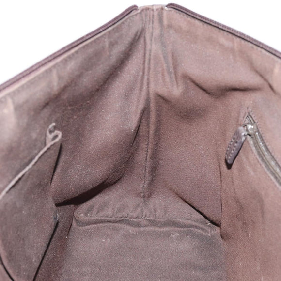 GUCCI GG Canvas Abbey Tote Bag Outlet Brown Silver 268640 Auth ep15094