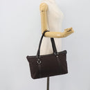 GUCCI GG Canvas Abbey Tote Bag Outlet Brown Silver 268640 Auth ep15094-22