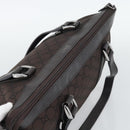 GUCCI GG Canvas Abbey Tote Bag Outlet Brown Silver 268640 Auth ep15094-6
