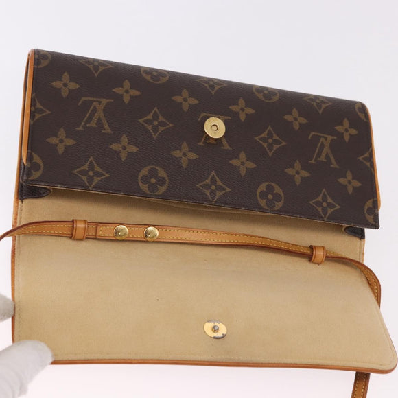 LOUIS VUITTON Monogram Pochette Twin GM Shoulder Bag M51852 LV Auth ep15097