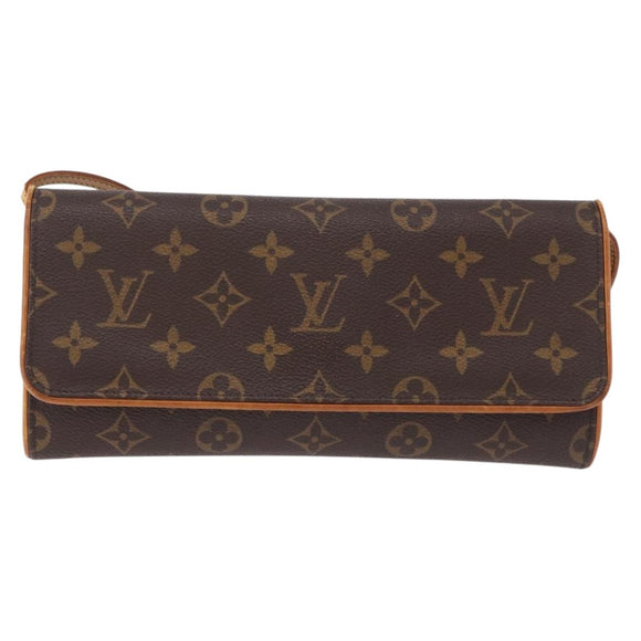 LOUIS VUITTON Monogram Pochette Twin GM Shoulder Bag M51852 LV Auth ep15097
