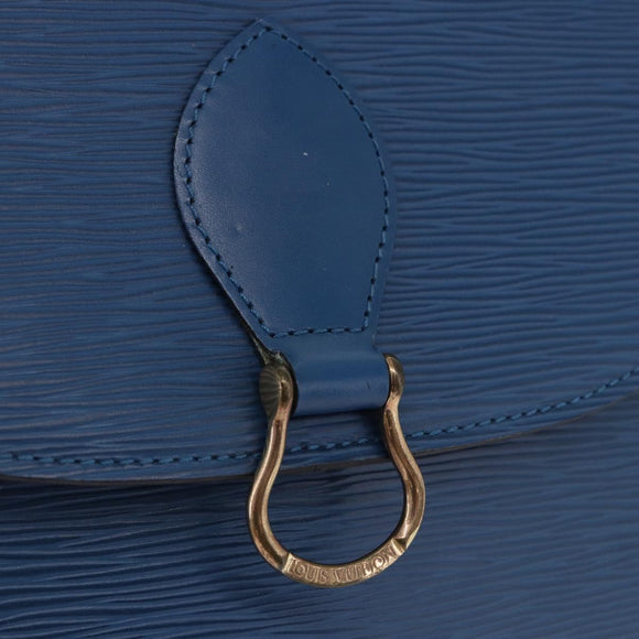 LOUIS VUITTON Epi Saint Cloud GM Shoulder Bag Toledo Blue M52195 Auth ep15098A