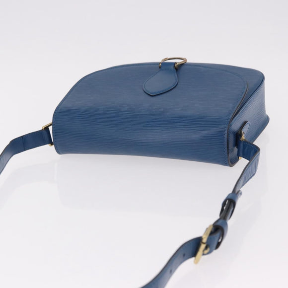 LOUIS VUITTON Epi Saint Cloud GM Shoulder Bag Toledo Blue M52195 Auth ep15098A