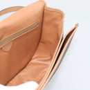 CELINE Macadam Canvas Shoulder Bag PVC Leather Brown Gold Auth ep15099-18