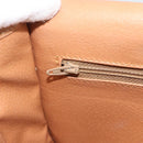 CELINE Macadam Canvas Shoulder Bag PVC Leather Brown Gold Auth ep15099-20