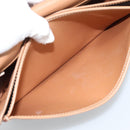 CELINE Macadam Canvas Shoulder Bag PVC Leather Brown Gold Auth ep15099-21