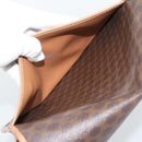 CELINE Macadam Canvas Shoulder Bag PVC Leather Brown Gold Auth ep15099-22