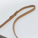 CELINE Macadam Canvas Shoulder Bag PVC Leather Brown Gold Auth ep15099-8