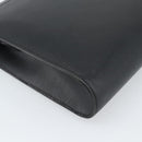 CELINE Clutch Bag Leather Black Gold Auth ep15100-17