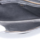 CELINE Clutch Bag Leather Black Gold Auth ep15100-10