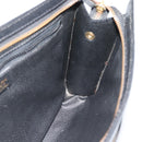 CELINE Clutch Bag Leather Black Gold Auth ep15100-19