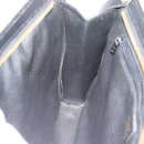 CELINE Clutch Bag Leather Black Gold Auth ep15100-20