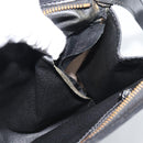 CELINE Clutch Bag Leather Black Gold Auth ep15100-11