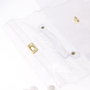 HERMES Vinyl Kelly Hand Bag Vinyl Clear Gold Auth ep15101-15