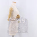 HERMES Vinyl Kelly Hand Bag Vinyl Clear Gold Auth ep15101-19