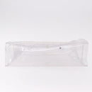 HERMES Vinyl Kelly Hand Bag Vinyl Clear Gold Auth ep15101-9