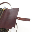 FENDI Zucca Canvas Shoulder Bag Brown Black Auth ep15102A-19