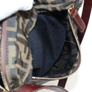 FENDI Zucca Canvas Shoulder Bag Brown Black Auth ep15102A-27