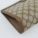 GUCCI GG Supreme Web Sherry Line Bag PVC Beige Gold 89 01 032 Auth ep15103-11