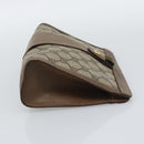 GUCCI GG Supreme Web Sherry Line Bag PVC Beige Gold 89 01 032 Auth ep15103-5