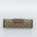 GUCCI GG Supreme Web Sherry Line Bag PVC Beige Gold 89 01 032 Auth ep15103-7