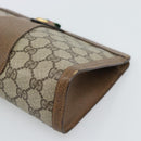 GUCCI GG Supreme Web Sherry Line Bag PVC Beige Gold 89 01 032 Auth ep15103-8