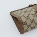 GUCCI GG Supreme Web Sherry Line Bag PVC Beige Gold 89 01 032 Auth ep15103-9