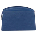 LOUIS VUITTON Epi Trousse Crete Pouch Blue M48405 LV Auth ep15104-2