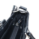 GUCCI Bamboo Hand Bag Canvas 2way Black Silver 002 1998 0353 Auth ep15105-10