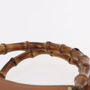 GUCCI Bamboo Hand Bag Leather Brown Gold 002 1095 0260 Auth ep15106-8