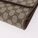 GUCCI GG Supreme Shoulder Bag PVC Beige Gold 904 02 050 Auth ep15108-11