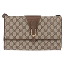 GUCCI GG Supreme Shoulder Bag PVC Beige Gold 904 02 050 Auth ep15108-2