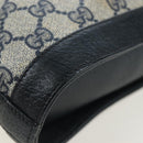 GUCCI GG Supreme Shoulder Bag PVC Navy Gold 001 109 0579 Auth ep15109-14