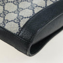 GUCCI GG Supreme Shoulder Bag PVC Navy Gold 001 109 0579 Auth ep15109-16