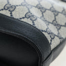 GUCCI GG Supreme Shoulder Bag PVC Navy Gold 001 109 0579 Auth ep15109-17