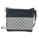 GUCCI GG Supreme Shoulder Bag PVC Navy Gold 001 109 0579 Auth ep15109-4