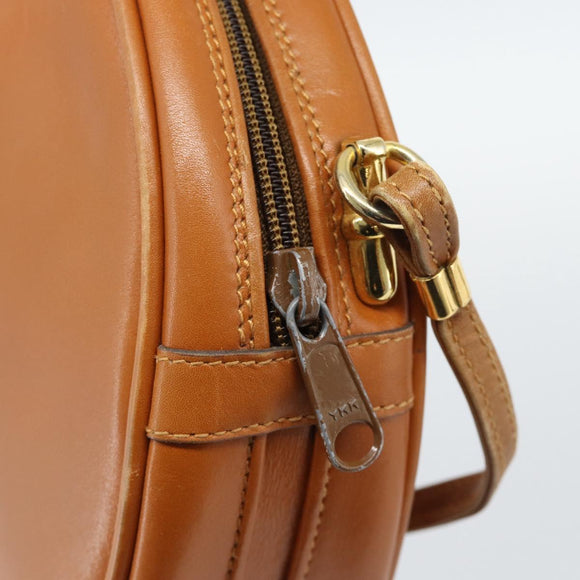 GUCCI Shoulder Bag Leather Brown Gold 007 37 5575 Auth ep15110