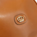 GUCCI Shoulder Bag Leather Brown Gold 007 37 5575 Auth ep15110-15
