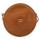 GUCCI Shoulder Bag Leather Brown Gold 007 37 5575 Auth ep15110-2