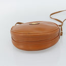 GUCCI Shoulder Bag Leather Brown Gold 007 37 5575 Auth ep15110-9