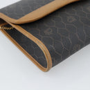 Christian Dior Honeycomb Canvas Chain Shoulder Bag PVC Black Gold Auth ep15113-11