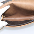 Christian Dior Honeycomb Canvas Chain Shoulder Bag PVC Black Gold Auth ep15113-15