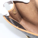 Christian Dior Honeycomb Canvas Chain Shoulder Bag PVC Black Gold Auth ep15113-17