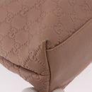GUCCI GG Canvas Guccissima Tote Bag Leather Beige Gold 211137 Auth ep15114A-9