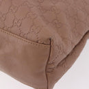 GUCCI GG Canvas Guccissima Tote Bag Leather Beige Gold 211137 Auth ep15114A-15