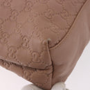 GUCCI GG Canvas Guccissima Tote Bag Leather Beige Gold 211137 Auth ep15114A-16