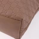 GUCCI GG Canvas Guccissima Tote Bag Leather Beige Gold 211137 Auth ep15114A-17